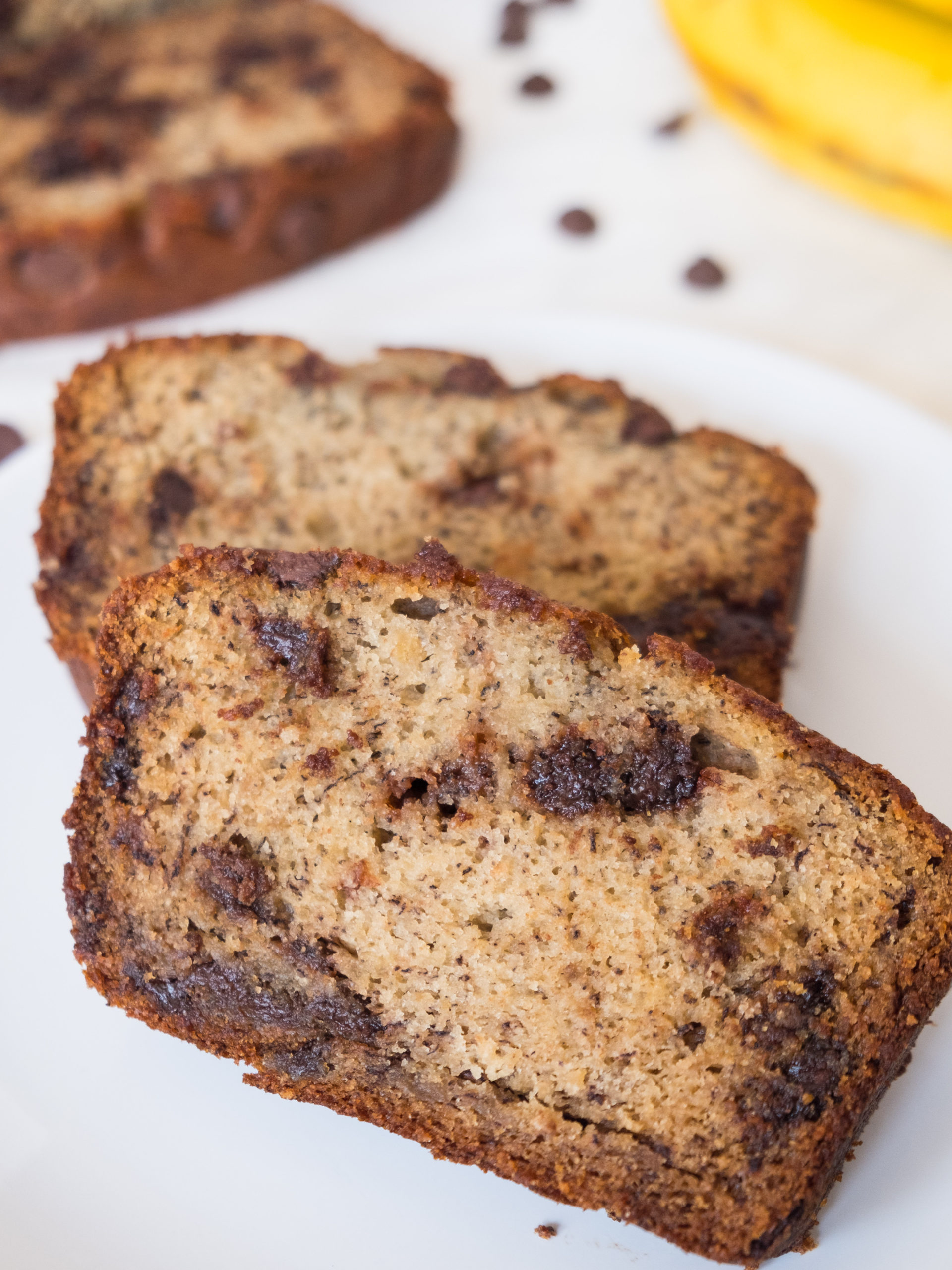 Super Moist Chocolate Chip Banana Bread - Creme De Lacombe