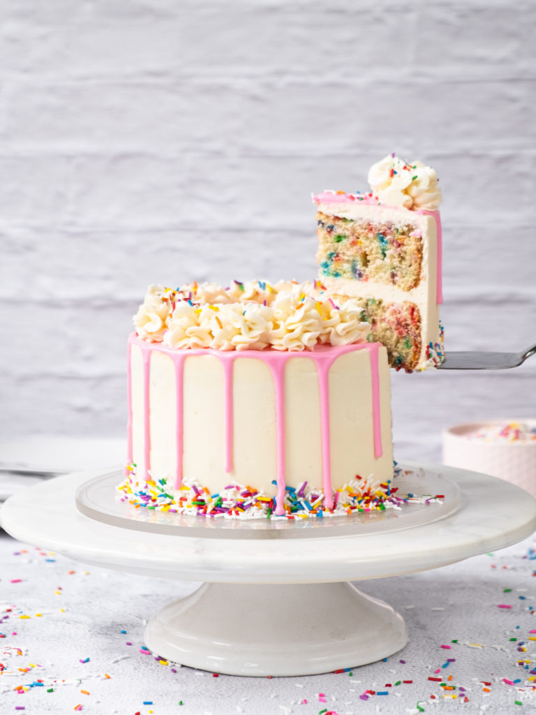 Rainbow Drip Cake with Sprinkles — Rosemary Whisk